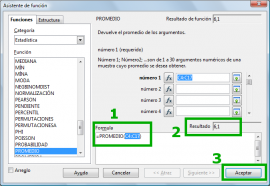 Aceptar función