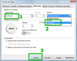 Formato de celdas