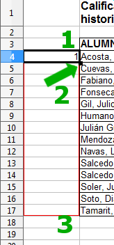 Contar alumnos