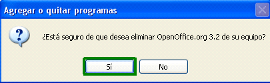 Desinstalar OpenOffice
