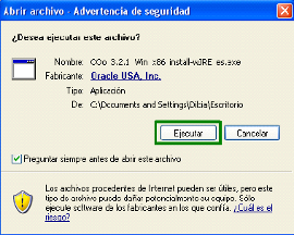 Ejecutar archivo