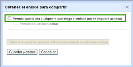 Enlace compartido