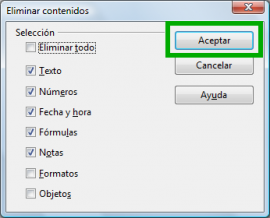 Aceptar eliminar