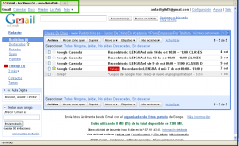 Menú Gmail
