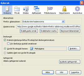 Tresnak: Hasiera-orria