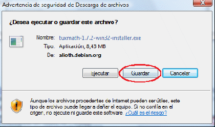 DESCARGAR E INSTALAR TUXMATH 