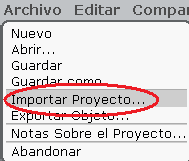Importar proyecto