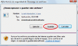 Guardar archivo ejecutable