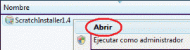 Abrir archivo ejecutable