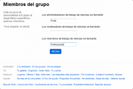 Miembros del grupo