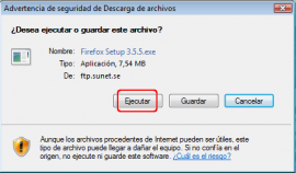 Advertencia de seguridad