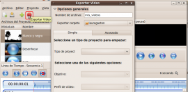 Botón Exportar video