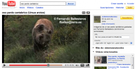 Procedimiento para copiar la dirección web de un vídeo publicado en YouTube