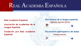 Diccionario en línea de la Real Academia Española