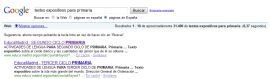 Ejemplo de resultados obtenidos en una búsqueda en Google