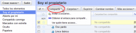 Compartir un documento desde la pantalla de inicio de Google docs
