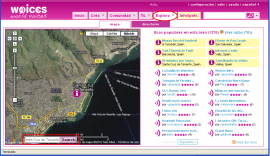 Woices. Explorando el mapa
